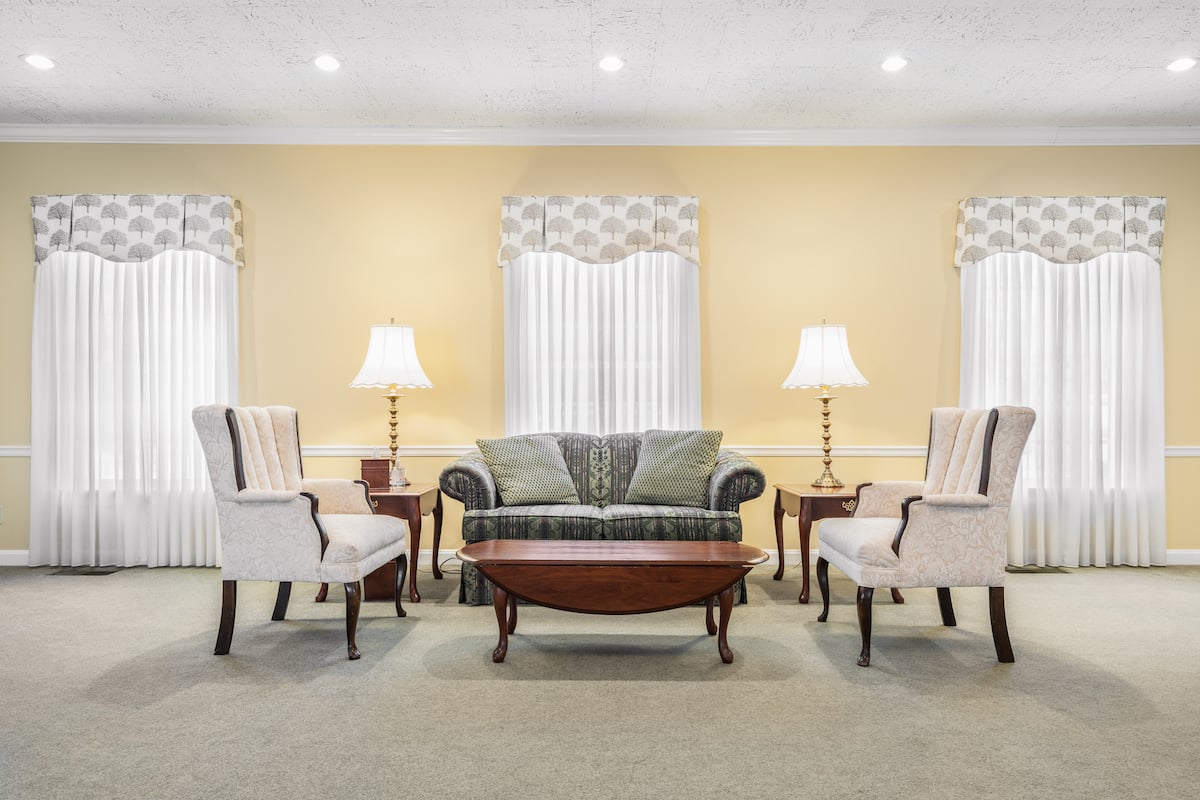 Avon Funeral Home Sitting Area